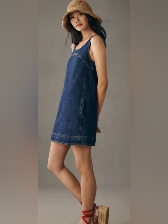 Pilcro Dresses & Skirts - Pilcro Denim Shift Dress  NWT Size Medium Retail$148 Sold Out